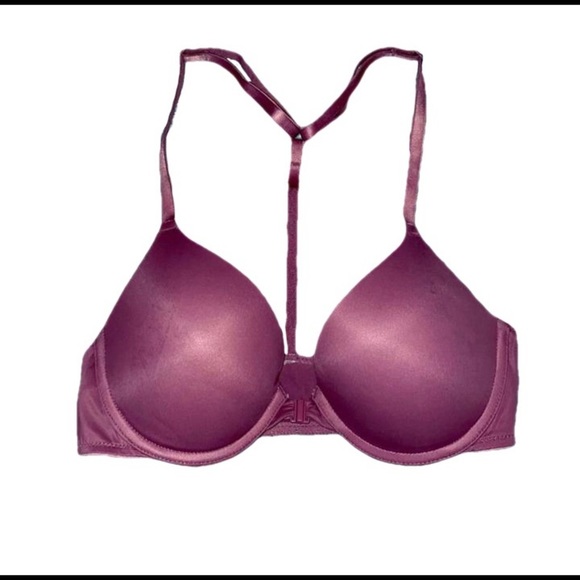VICTORIAS SECRET || T-Back PushUp ‘Wear Everywhere’ Bra in Cocoa Powder - SZ 32C - Picture 1 of 10